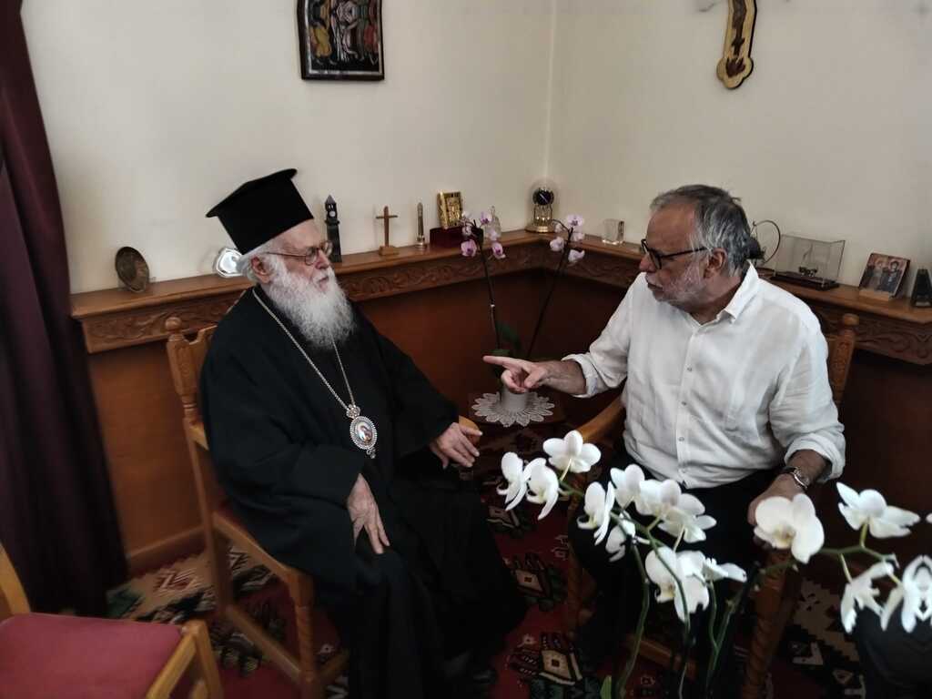 In visita in Albania, Andrea Riccardi incontra l'arcivescovo Anastasios e i malati psichiatrici delle 